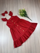 Vestido Isabela Liso Kids