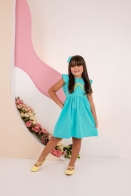 Vestido Arco Íris Bordado Kids