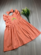 Vestido Arco Íris Bordado Kids