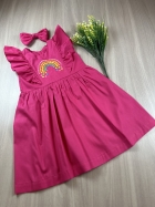 Vestido Arco Íris Bordado Baby