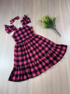 Vestido Liz Xadrez Kids