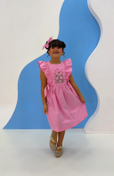 Vestido Bela Bordado Kids Jardim Encantado