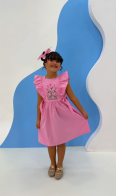 Vestido Bela Bordado Kids Jardim Encantado