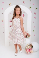 Vestido Monalisa Kids c/ Bolsa Estampado