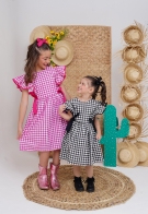 Vestido Eliana Kids Xadrez
