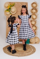Vestido Duda Xadrez Kids