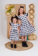 Vestido Duda Xadrez Kids
