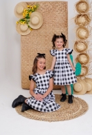 Vestido Duda Xadrez Kids