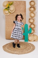 Vestido Duda Xadrez Kids