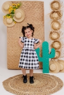 Vestido Duda Xadrez Kids