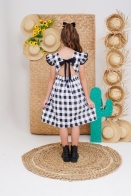 Vestido Duda Xadrez Kids