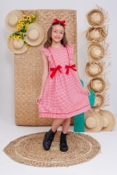 Vestido Larissa Xadrez Kids