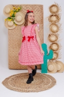 Vestido Larissa Xadrez Kids