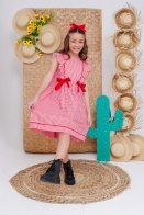 Vestido Larissa Xadrez Kids