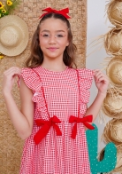 Vestido Larissa Xadrez Kids