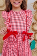 Vestido Larissa Xadrez Kids