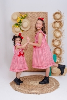 Vestido Larissa Xadrez Kids