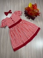 Vestido Betina Kids Xadrez