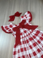 Vestido Duda Xadrez Kids