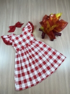 Vestido Duda Xadrez Kids