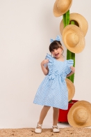 Vestido Ana Lu Xadrez Kids
