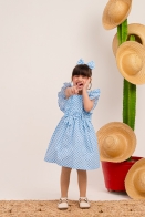 Vestido Ana Lu Xadrez Kids