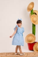 Vestido Ana Lu Xadrez Kids