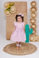 Vestido Ana Lu Xadrez Kids