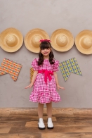 Vestido Chica Xadrez Kids