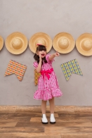 Vestido Chica Xadrez Kids