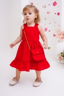 Vestido Monalisa Kids c/ Bolsa