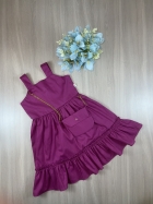 Vestido Monalisa Kids c/ Bolsa