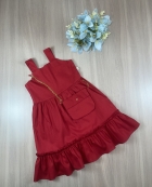 Vestido Monalisa Kids c/ Bolsa