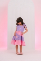 Vestido Tainá Kids c/ Bolsa