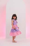 Vestido Tainá Kids c/ Bolsa