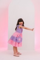 Vestido Tainá Kids c/ Bolsa