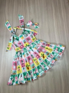 Vestido Helena Kids Estampado