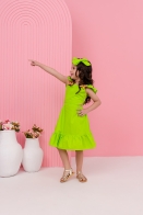 Vestido Izis kids Flor Patch