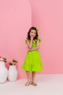Vestido Izis kids Flor Patch