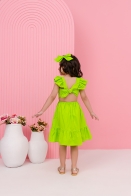 Vestido Izis kids Flor Patch