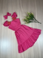 Vestido Izis kids Flor Patch