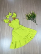 Vestido Izis kids Flor Patch