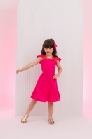 Vestido Izis kids Flor Patch