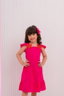 Vestido Izis kids Flor Patch