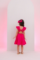 Vestido Izis kids Flor Patch