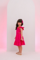 Vestido Izis kids Flor Patch