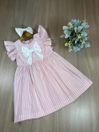 Vestido Mirela Listras Kids